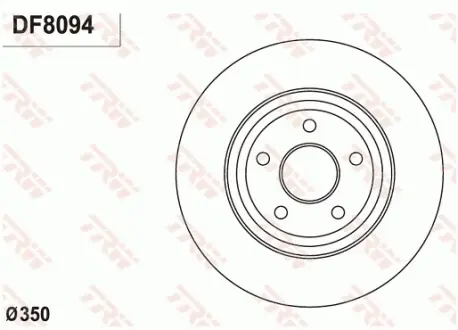 Диск гальмівний TRW DF8094