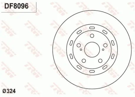 Диск гальмівний TRW DF8096