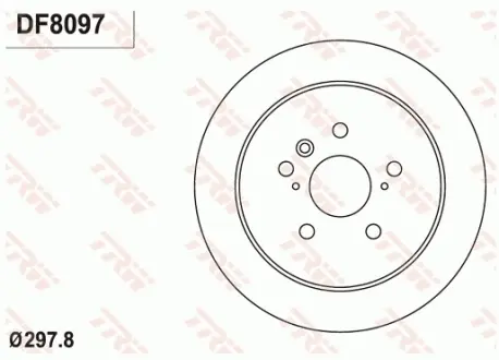 Диск гальмівний TRW DF8097