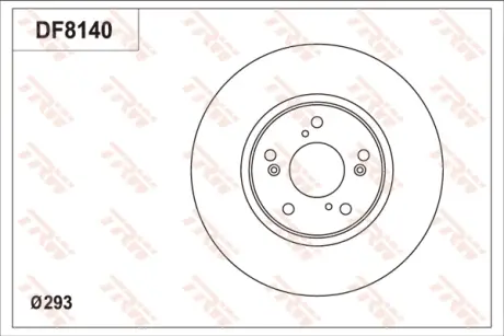Диск гальмівний TRW DF8140S