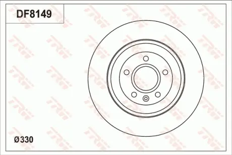 Диск тормозной TRW DF8149S