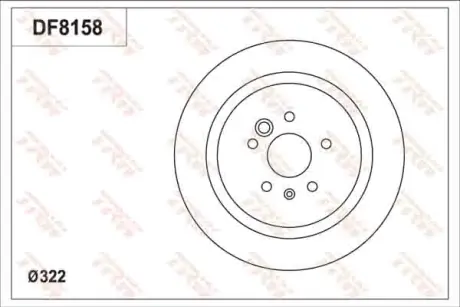 Диск тормозной TRW DF8158S