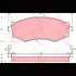 Колодки тормозные, комплект TRW GDB1008 (фото 1)