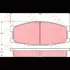 Колодки тормозные, комплект TRW GDB1022 (фото 1)