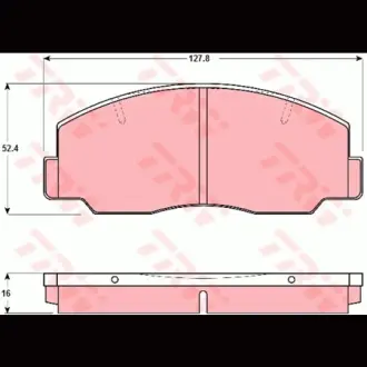 Колодки гальмівні, комплект TRW GDB1096