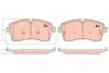 Колодки тормозные, комплект TRW GDB2255 (фото 1)
