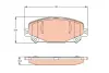 Колодки тормозные, комплект TRW GDB2268 (фото 1)