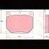 Колодки тормозные, комплект TRW GDB232 (фото 2)