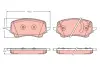 Колодки тормозные, комплект TRW GDB2346 (фото 1)