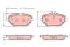Колодки тормозные, комплект TRW GDB2381 (фото 1)