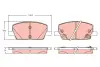 Колодки тормозные, комплект TRW GDB2407 (фото 1)