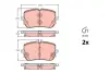 Колодки тормозные, комплект TRW GDB2433 (фото 1)