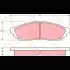Колодки тормозные, комплект TRW GDB254 (фото 1)