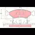 Колодки тормозные, комплект TRW GDB3096 (фото 2)