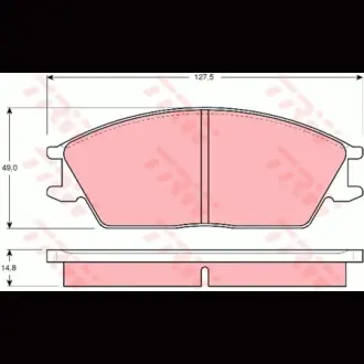 Колодки тормозные, комплект TRW GDB373