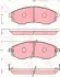 Колодки тормозные, комплект TRW GDB7614 (фото 1)