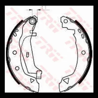Колодки тормозные, комплект TRW GS8240