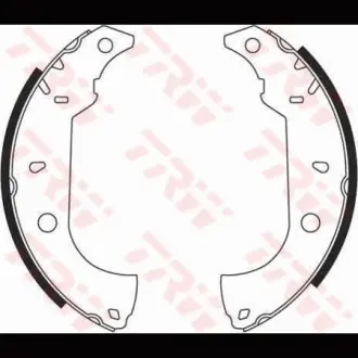 Колодки тормозные, комплект TRW GS8614