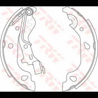 Колодки тормозные, комплект TRW GS8687