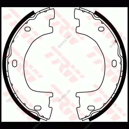 гальмівна колодка MERCEDES SPRINTER 3,5-T (B906), SPRINTER 3-T (B906), SPRINTER 4,6-T (B906), SPRINTER 5-T (B906), SPRINTER 5-T (B907) VW CRAFTER 30-50 1.8-3.5 04.06- TRW GS8777 - фото 1
