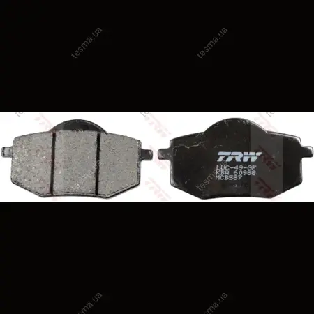 Колодки тормозные, комплект TRW MCB587 (фото 1)