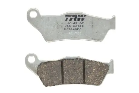 Колодки гальмівні, комплект TRW MCB648EC