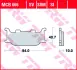 Колодки тормозные, комплект TRW MCB666SV (фото 2)