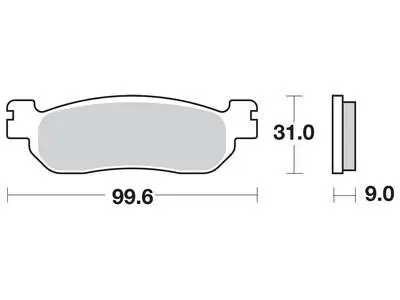 Колодки гальмівні, комплект TRW MCB699