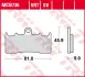 Колодки тормозные, комплект TRW MCB736 (фото 1)