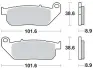 Колодки тормозные, комплект TRW MCB753SV (фото 1)