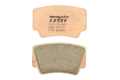 Колодки гальмівні, комплект TRW MCB825SI