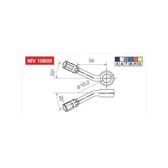 Запчастина мото TRW MV10B30T