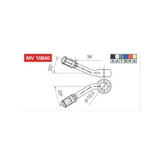 Запчастина мото TRW MV10B40T