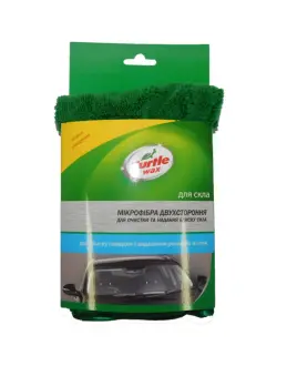 Мікрофібра двостороння для очистки та надання блиску скла TURTLE WAX X5344