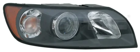 Фара Лів (H7/HB3, електричн, з мотором, колір відбивача: чорн) VOLVO S40 II, V50 01.04-04.07 TYC 201032052