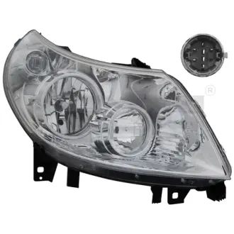 Фара Прав (H1/H7, електричн, з мотором) CITROEN JUMPER II FIAT DUCATO PEUGEOT BOXER 04.06-08.14 TYC 2011333152
