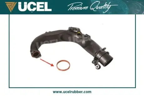 Прокладка патрубка інтеркулера ущільнююча Renault Megane III/Dacia Dokker 1.5dCi 08- UCEL 15147