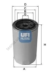 Фильтр масляный UFI FILTERS 2310600 (фото 1)