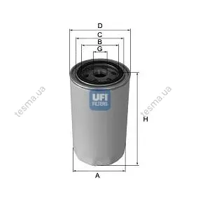 Фильтр масляный UFI FILTERS 2315600 (фото 1)