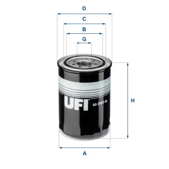 Фільтр масляний UFI FILTERS 23.244.00