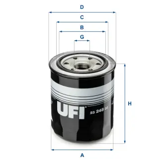Фільтр масляний UFI FILTERS 2324800