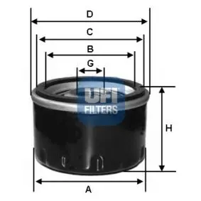 Фільтр масляний UFI FILTERS 2327900