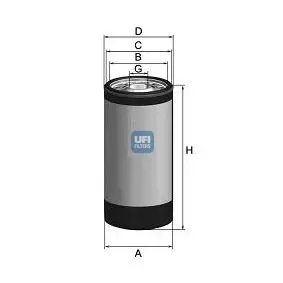 Фільтр масляний UFI FILTERS 2328800