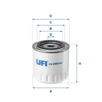 Фільтр масляний UFI FILTERS 2329000