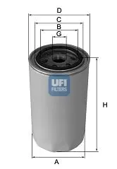 Фільтр масляний UFI FILTERS 2340900