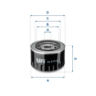 Фільтр масляний UFI FILTERS 2341900