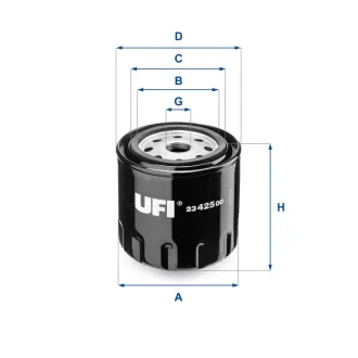 Фільтр масляний UFI FILTERS 2342500