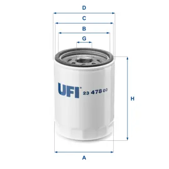 Фільтр масляний UFI FILTERS 2347800