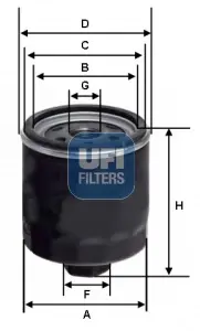 Масляний фільтр UFI FILTERS 2359200
