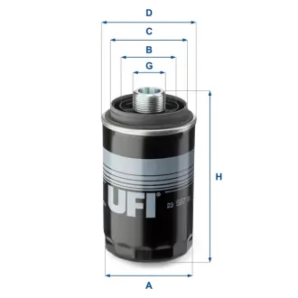 Фільтр масляний UFI FILTERS 23.597.00
